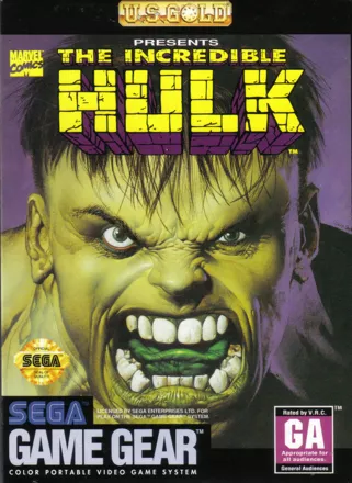 The Incredible Hulk Game Gear Front Cover