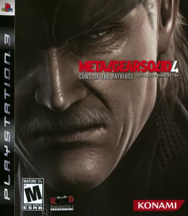 Metal Gear Solid 4: Guns of the Patriots PlayStation 3 Front Cover