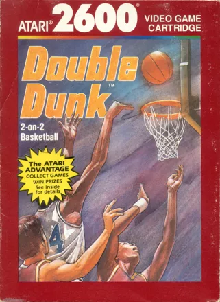 Double Dunk Atari 2600 Front Cover
