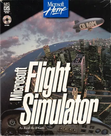Microsoft Flight Simulator (v5.0) DOS Front Cover