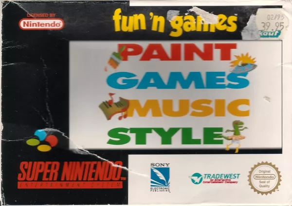 Fun &#x27;N Games SNES Front Cover