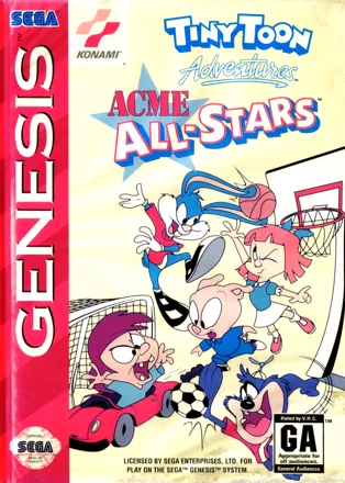Tiny Toon Adventures: Acme All-Stars Genesis Front Cover