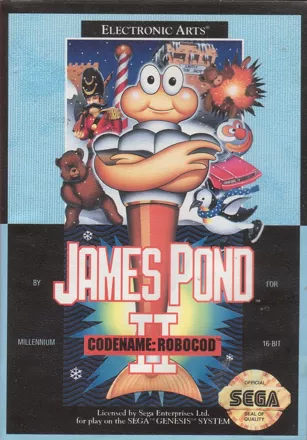 James Pond 2: Codename: RoboCod Genesis Front Cover