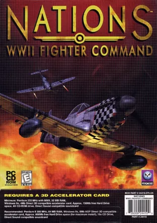 Nations: WWII Fighter Command Windows Front Cover