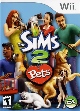 The Sims 2: Pets Wii Front Cover