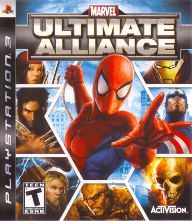 Marvel Ultimate Alliance PlayStation 3 Front Cover