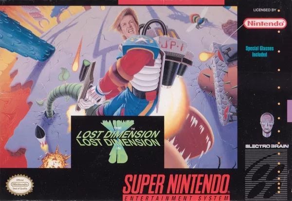 Jim Power: The Lost Dimension in 3D SNES Front Cover
