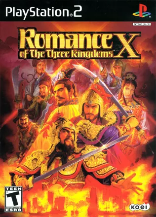Romance of the Three Kingdoms X PlayStation 2 Front Cover