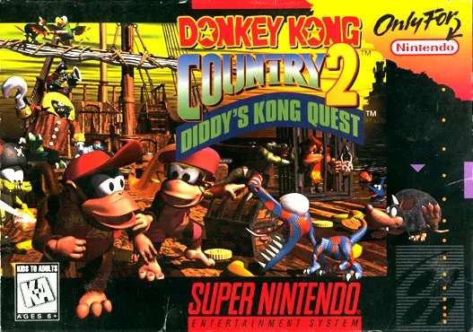 Donkey Kong Country 2: Diddy&#x27;s Kong Quest SNES Front Cover