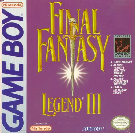 Final Fantasy Legend III Game Boy Front Cover