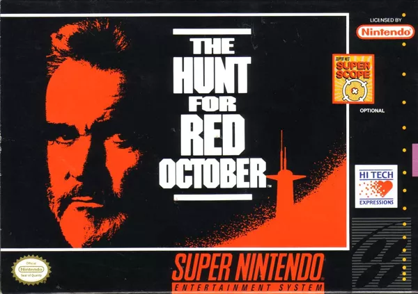 The Hunt for Red October SNES Front Cover