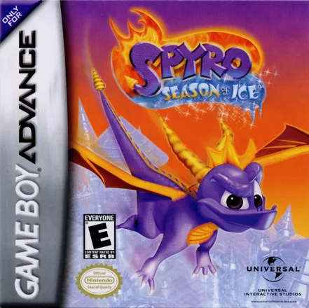 Spyro: Season of Ice Game Boy Advance Front Cover