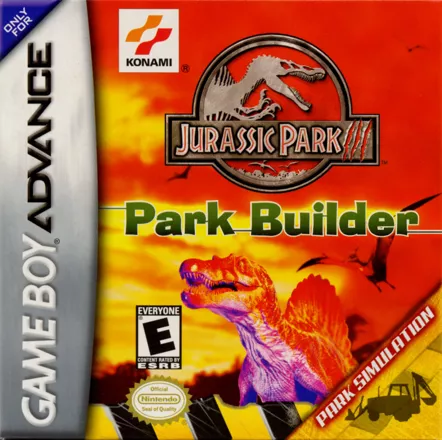 Jurassic Park III: Park Builder Game Boy Advance Front Cover