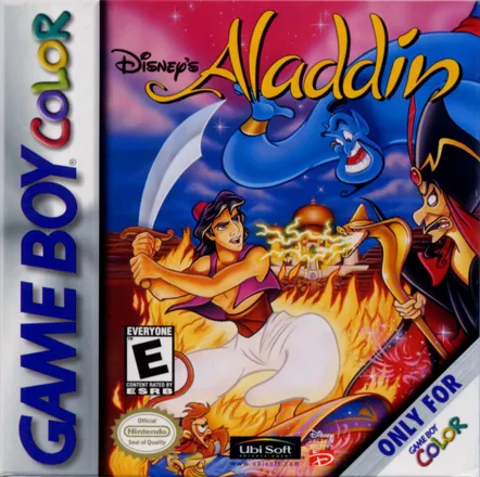 Disney&#x27;s Aladdin Game Boy Color Front Cover