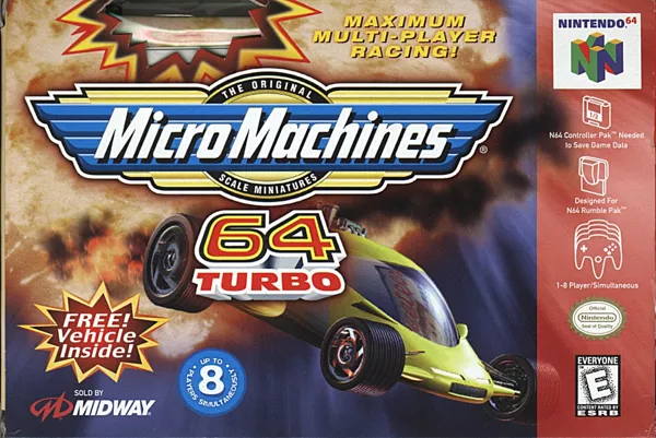 Micro Machines 64 Turbo Nintendo 64 Front Cover