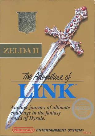 Zelda II: The Adventure of Link NES Front Cover