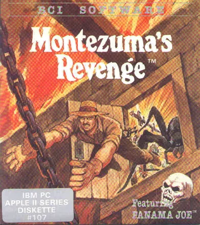 Montezuma&#x27;s Revenge Apple II Front Cover