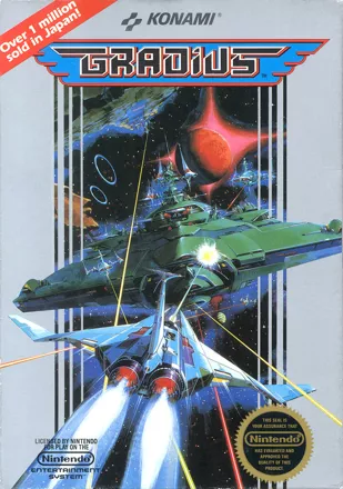 Gradius NES Front Cover