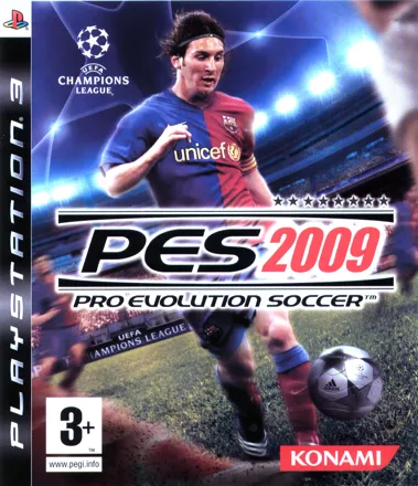 PES 2009: Pro Evolution Soccer PlayStation 3 Front Cover