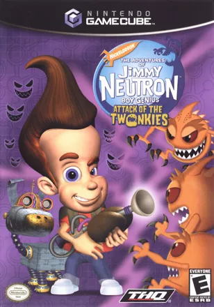 The Adventures of Jimmy Neutron: Boy Genius - Attack of the Twonkies GameCube Front Cover