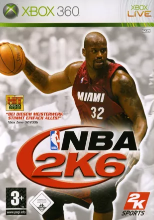 NBA 2K6 Xbox 360 Front Cover