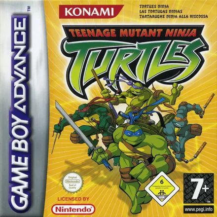 Teenage Mutant Ninja Turtles Game Boy Advance Front Cover