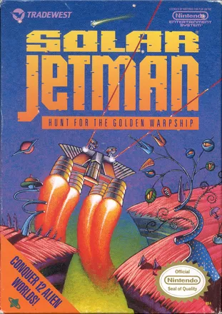 Solar Jetman: Hunt for the Golden Warpship NES Front Cover