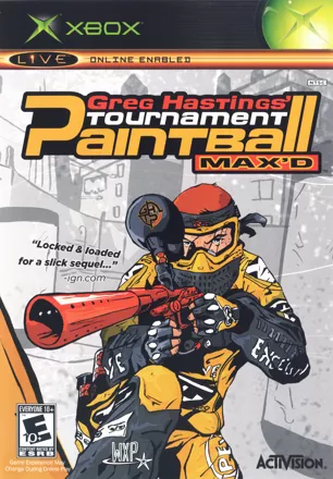 Greg Hastings&#x27; Tournament Paintball Max&#x27;d Xbox Front Cover