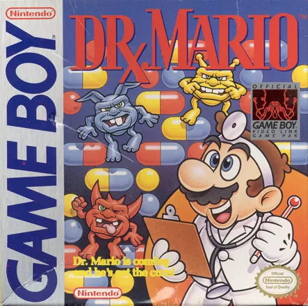 Dr. Mario Game Boy Front Cover