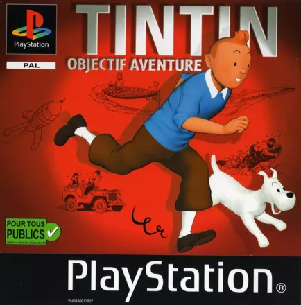 Tintin: Destination Adventure PlayStation Front Cover