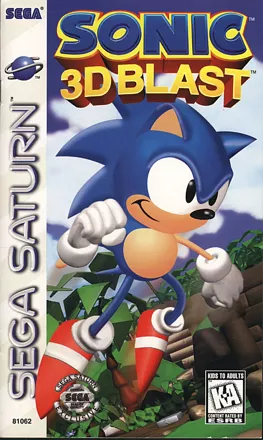 Sonic 3D Blast SEGA Saturn Front Cover