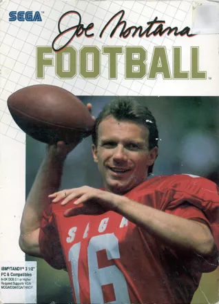Joe Montana Football DOS Front Cover