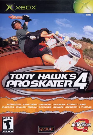 Tony Hawk&#x27;s Pro Skater 4 Xbox Front Cover