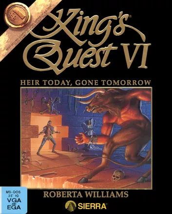 King&#x27;s Quest VI: Heir Today, Gone Tomorrow DOS Front Cover
