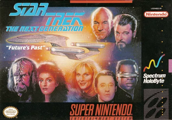 Star Trek: The Next Generation - Future&#x27;s Past SNES Front Cover