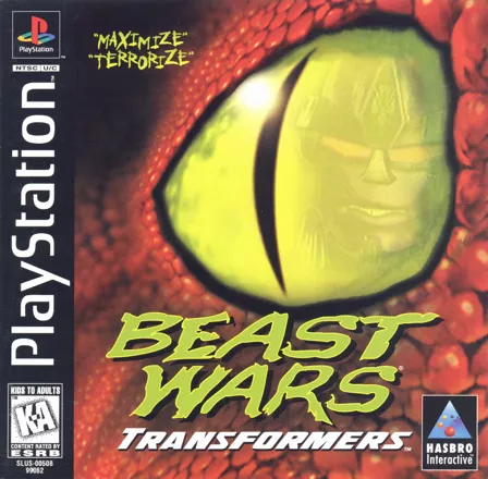 Beast Wars: Transformers PlayStation Front Cover