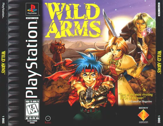 Wild Arms PlayStation Front Cover