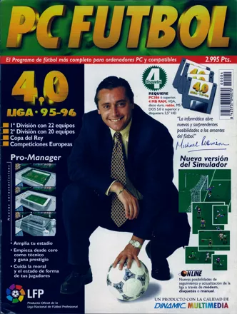PC F&#xFA;tbol 4.0 DOS Front Cover disk version