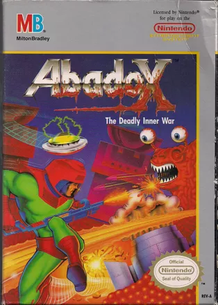 Abadox: The Deadly Inner War NES Front Cover
