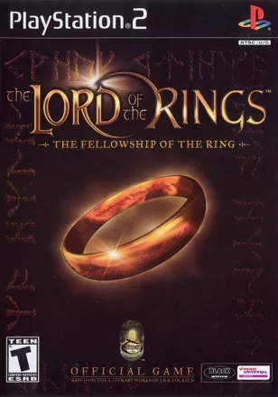 The Lord of the Rings: The Fellowship of the Ring PlayStation 2 Front Cover