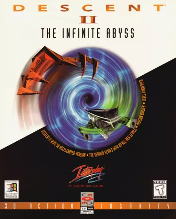 Descent II: The Infinite Abyss DOS Front Cover