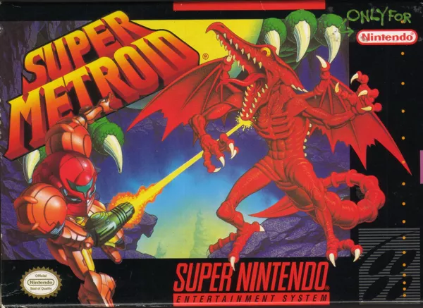 Super Metroid SNES Front Cover