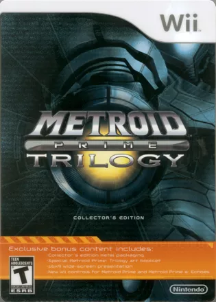 Metroid Prime Trilogy Wii Front Cover