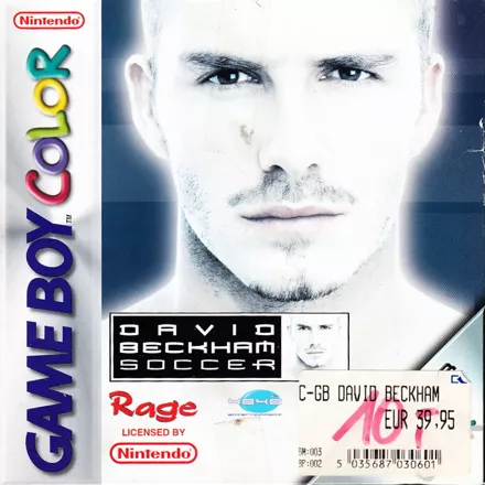 David Beckham Soccer Game Boy Color Front Cover