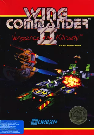 Wing Commander II: Vengeance of the Kilrathi DOS Front Cover