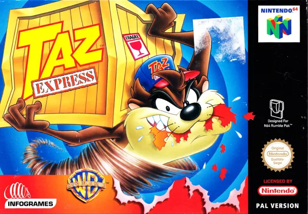 Taz Express Nintendo 64 Front Cover