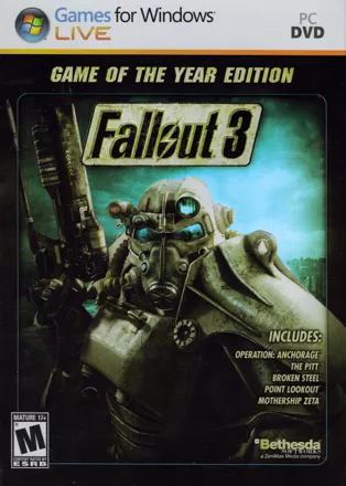Fallout 3: Game of the Year Edition Windows Front Cover