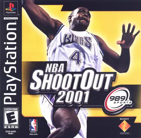 NBA ShootOut 2001 PlayStation Front Cover
