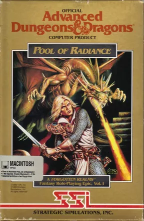 Pool of Radiance Macintosh Front Cover