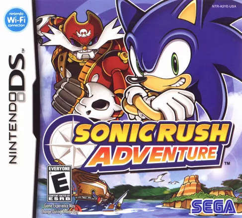 Sonic Rush Adventure Nintendo DS Front Cover